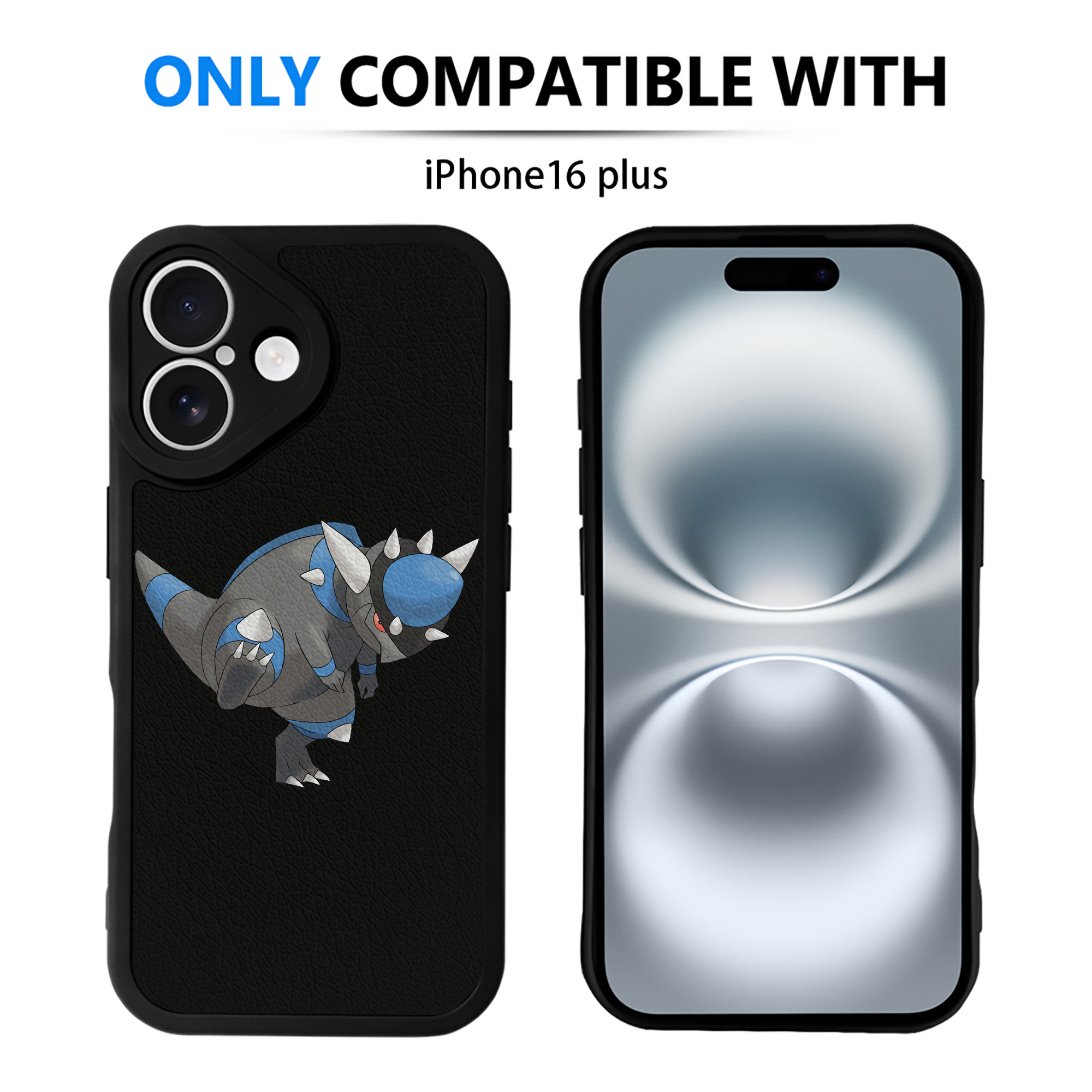 （画像用） ポケットモンスター Pokémon 【iPhone 16シリーズ対応】シリコンスマホケース（レザー調） 材質：シリコン